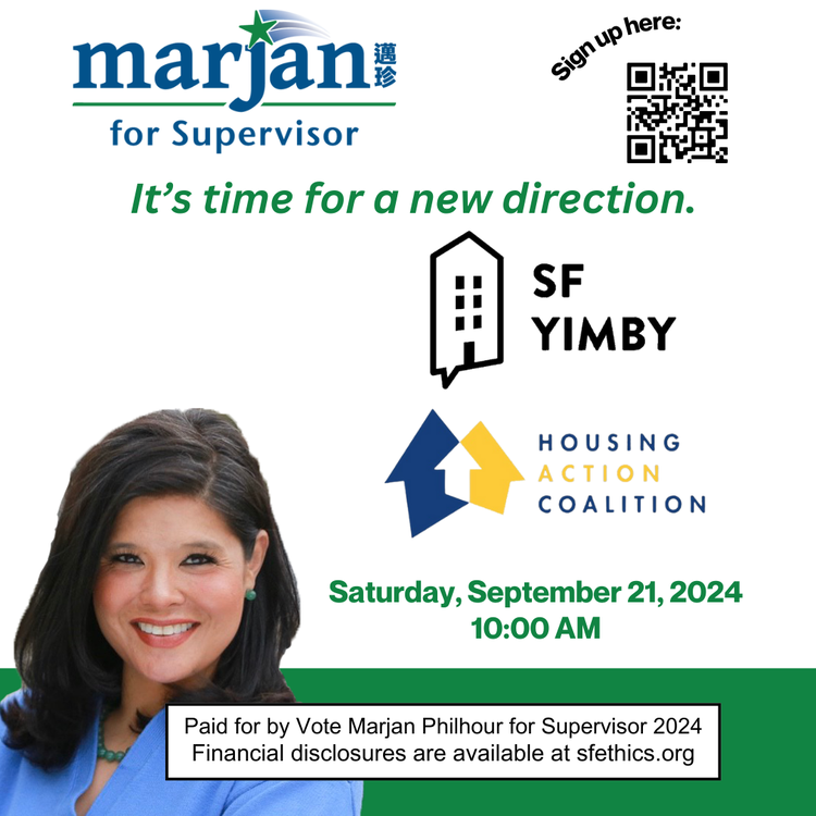 921 SF YIMBY Housing Action Coalition Marjan Mobilization