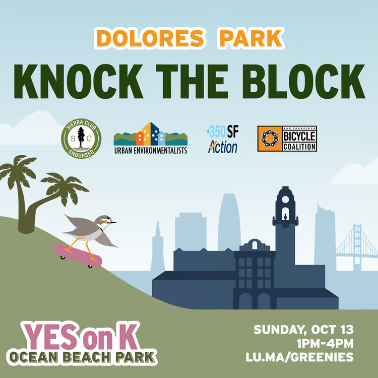 Environmentalists Knock the Block for Yes on K