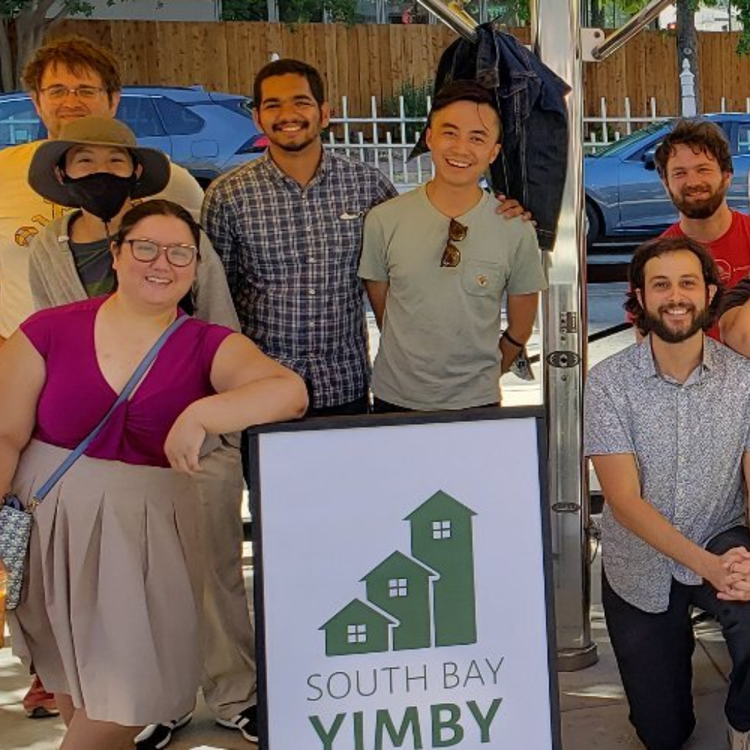 South Bay YIMBY members smile for a photo.